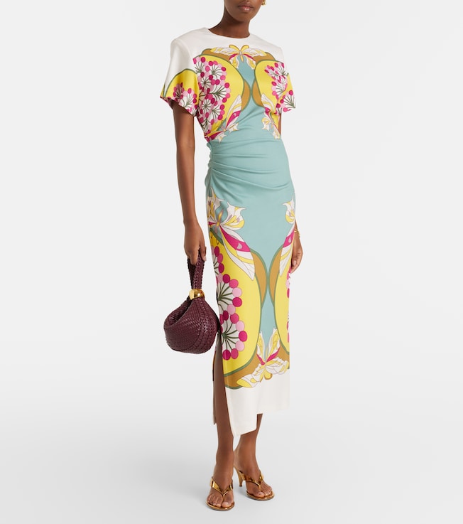 La DoubleJ Lela printed jersey midi dress