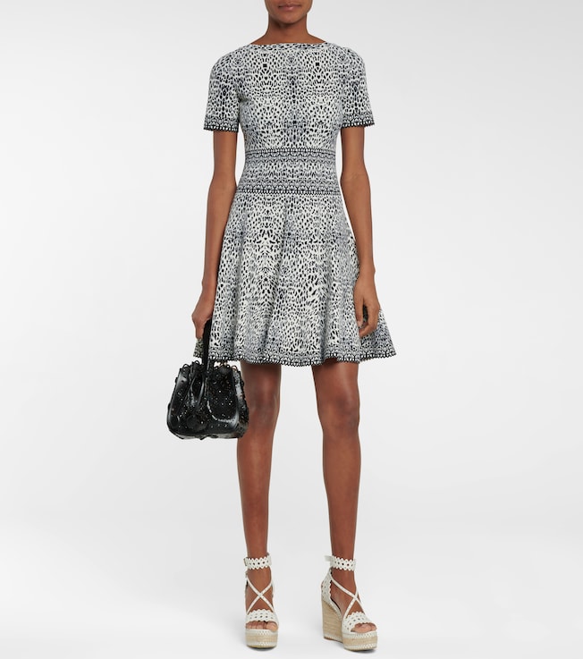 Alaïa Stretch-jacquard minidress