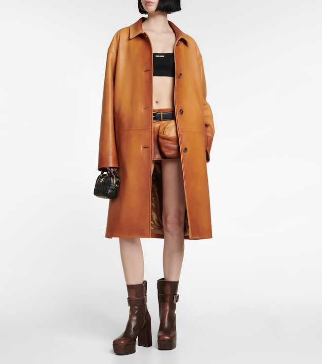 Miu Miu Leather coat