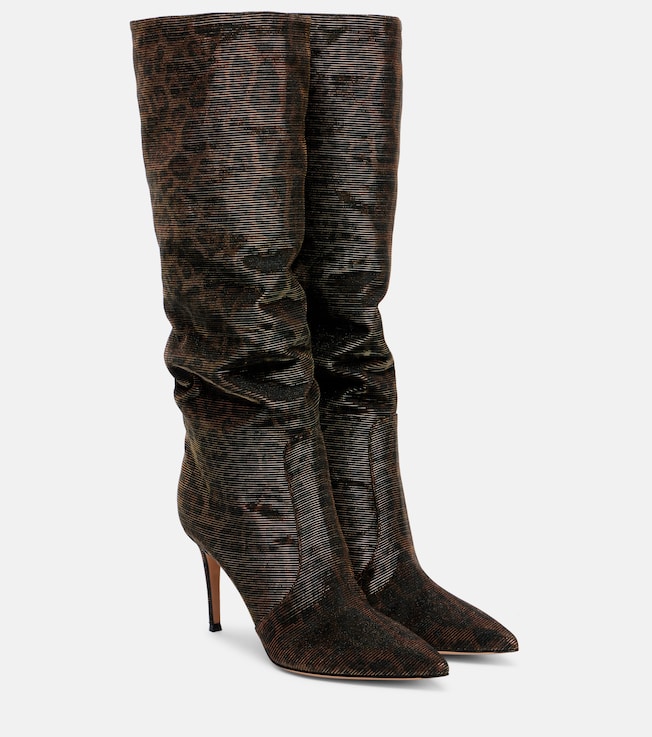 GIANVITO ROSSI Hansen leopard-print knee-high boots