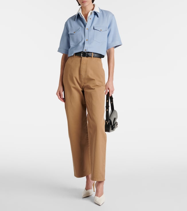 God's True Cashmere Cashmere and cotton shirt