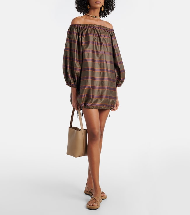 Max Mara Alcamo cotton-blend canvas minidress