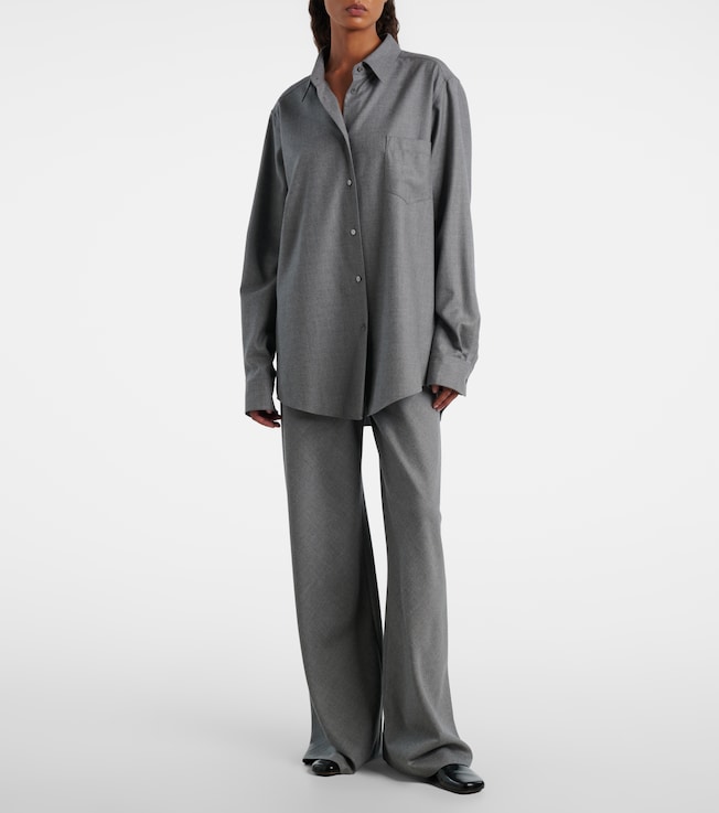 The Row Pino virgin wool shirt