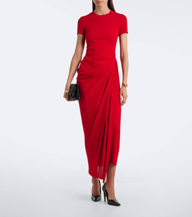 Erdem Draped jersey maxi dress
