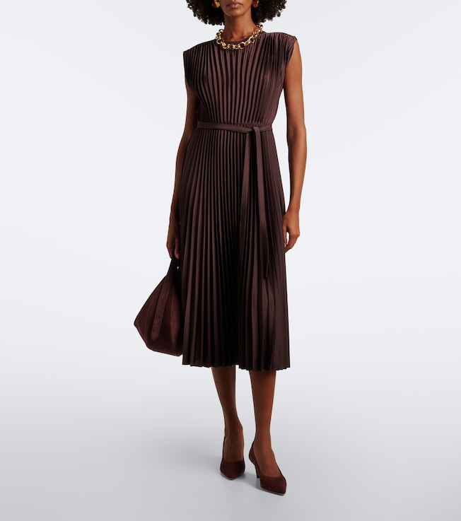 JOSEPH Joseph Volta plissé midi dress