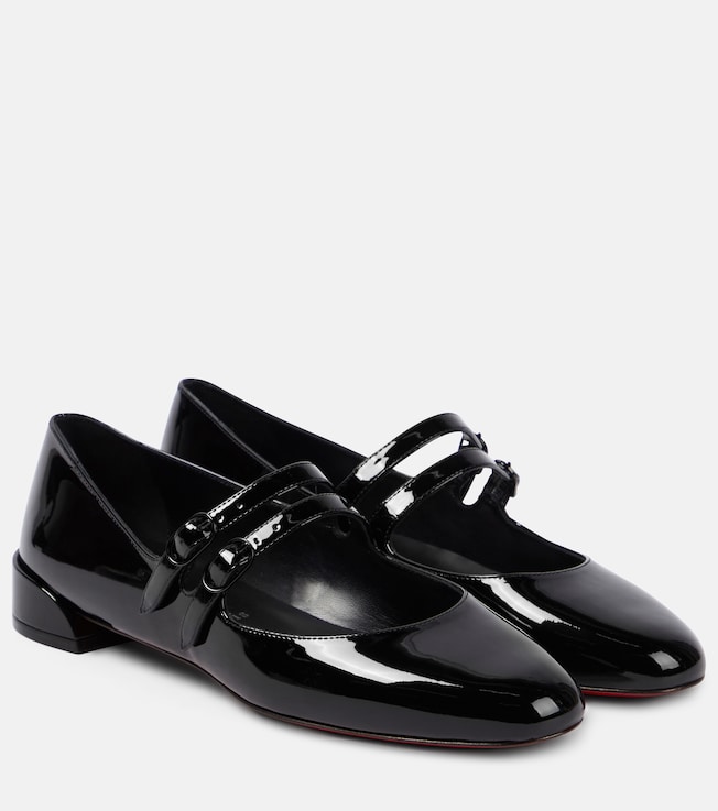 CHRISTIAN LOUBOUTIN - Minny Babe 70 patent leather Mary Jane pumps