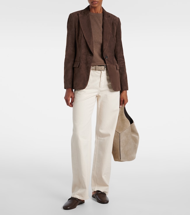 Brunello Cucinelli Suede blazer