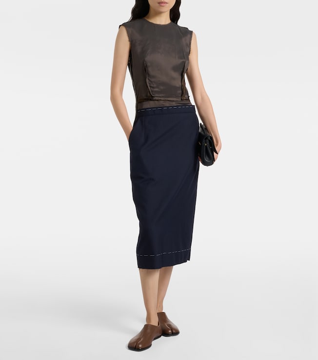 Maison Margiela Twill midi dress