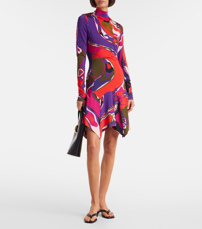 Pucci Orchidee jersey minidress