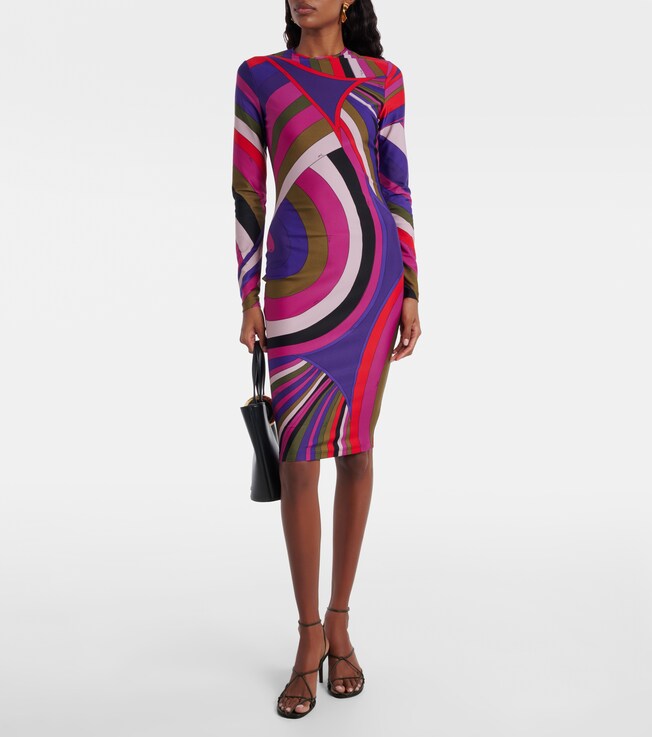 Pucci Printed jersey minidress