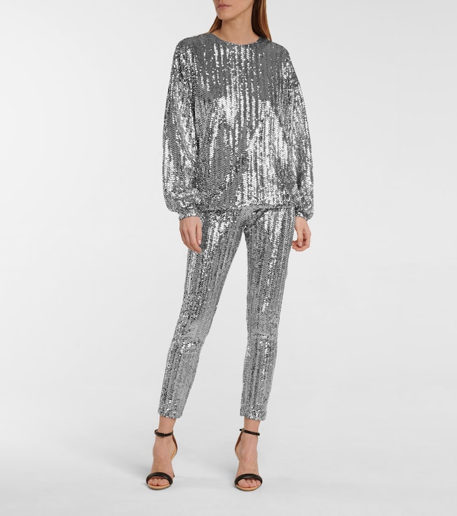 Isabel Marant Todiz sequined high-rise skinny pants