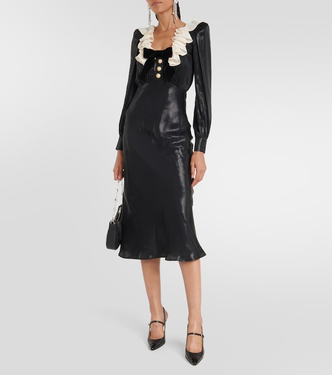 Alessandra Rich Velvet midi dress