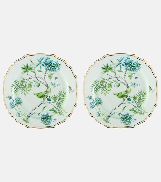Set Secret Garden aus zwei Desserttellern | Aquazzura Casa