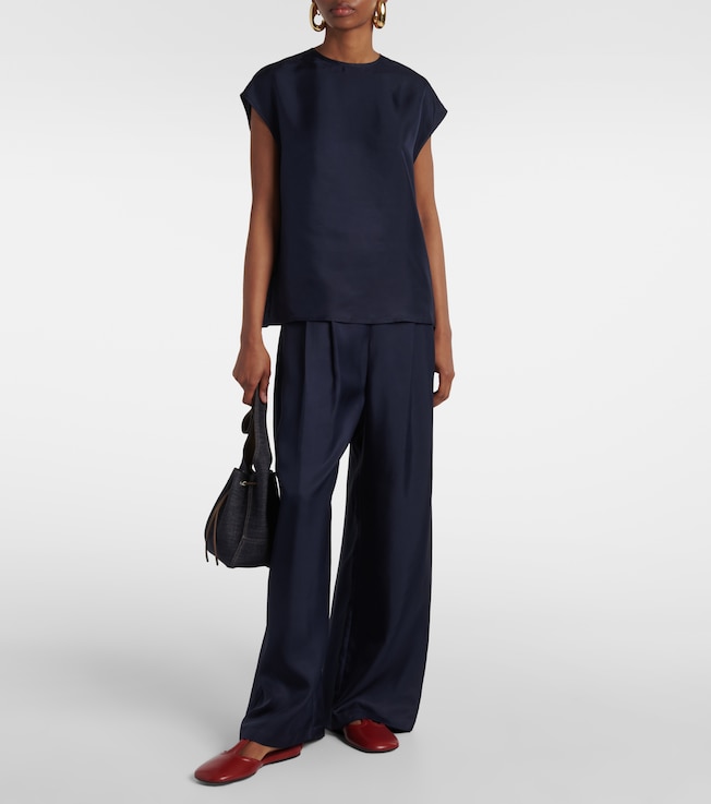 Asceno Dasha silk top