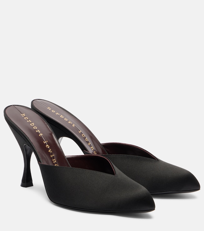 Herbert Levine Sitting Pretty satin mules
