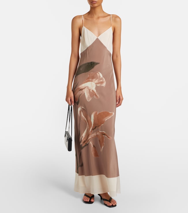 SIR. Azaliea floral silk max dress