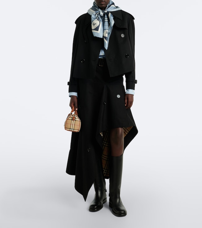 Burberry Asymmetric cotton maxi skirt