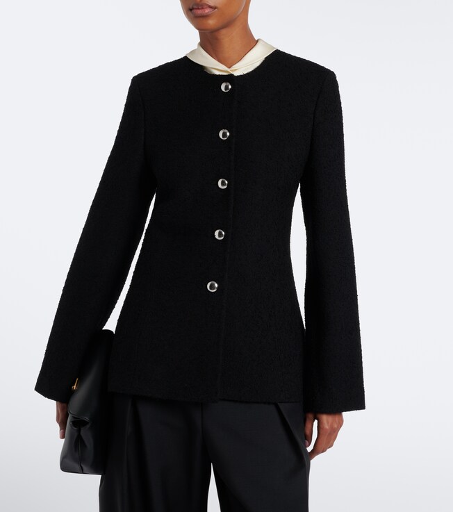 Róhe Knitted wool-blend cardigan