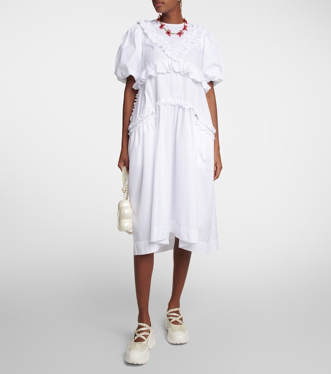Simone Rocha Cotton midi dress