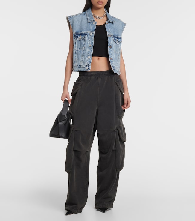 Agolde Ribbed-knit crop top 