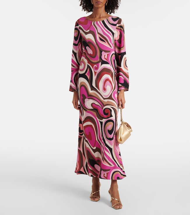 RIXO Alondra printed maxi dress