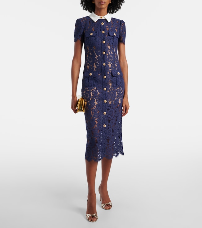 self-portrait Lace midi dress