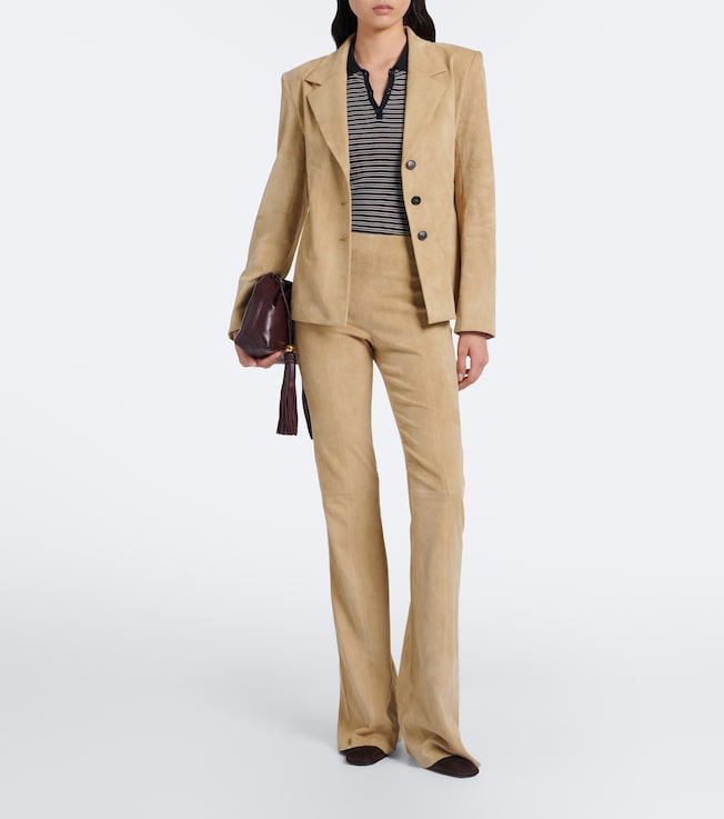 Stouls Gege suede flared pants