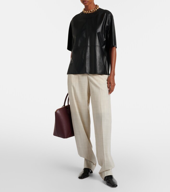 JOSEPH Tanjic leather top