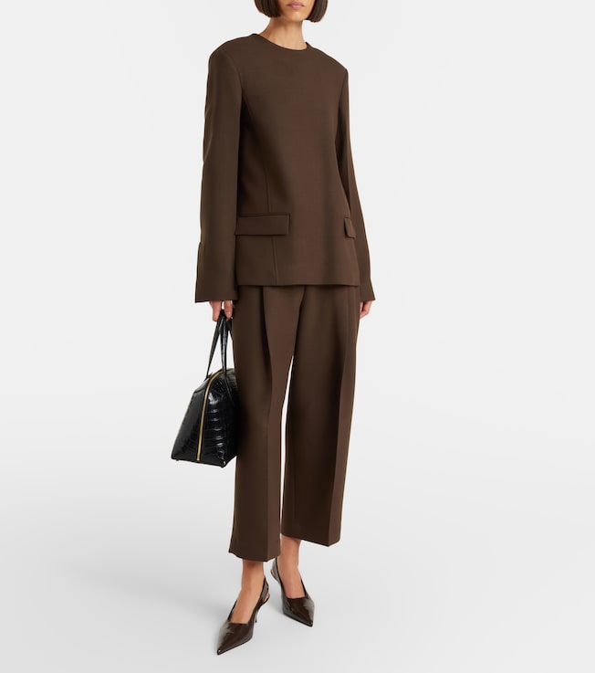 TOTEME Pleated wide-leg pants