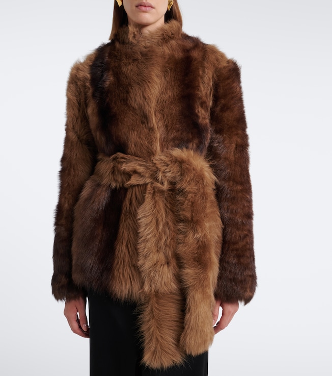 NOUR HAMMOUR Elsa shearling jacket