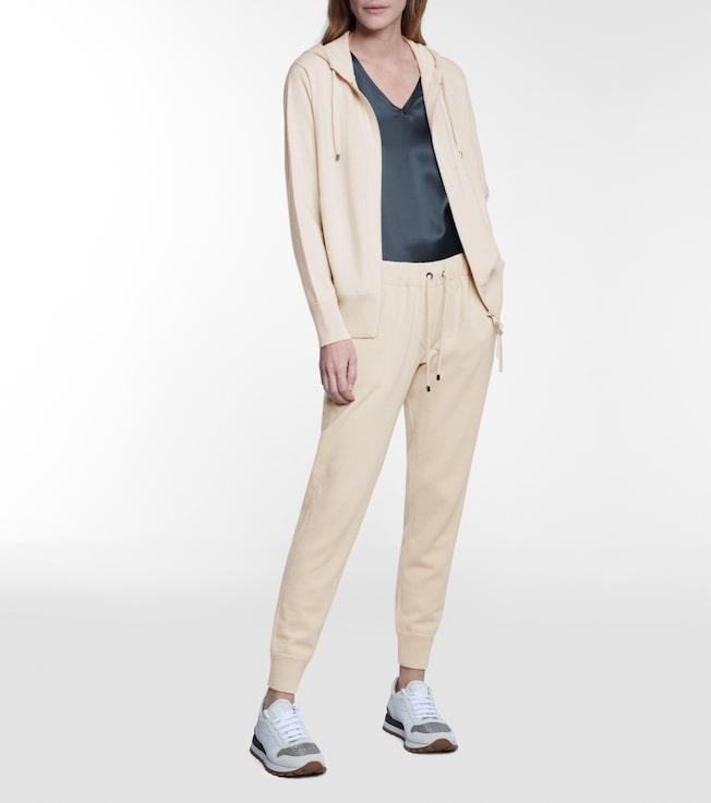 Brunello Cucinelli Embellished cashmere sweatpants