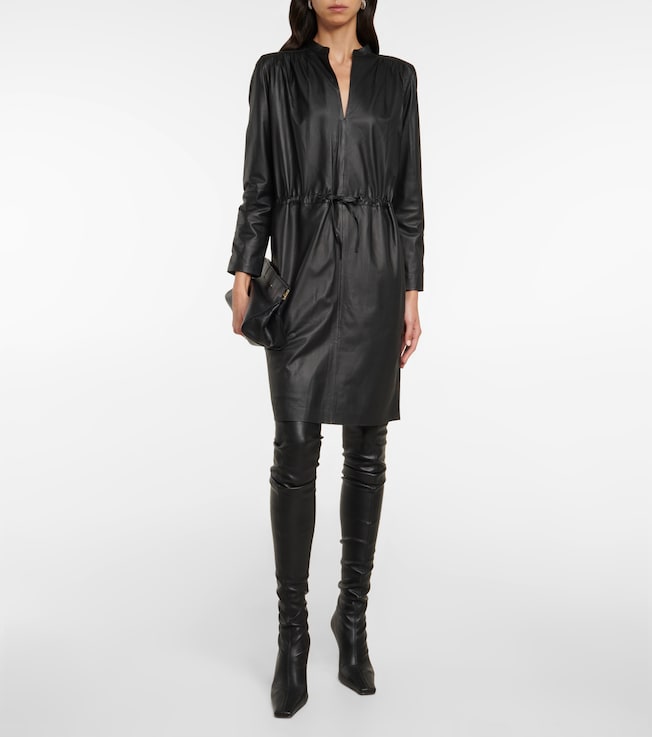 Yves Salomon Leather minidress