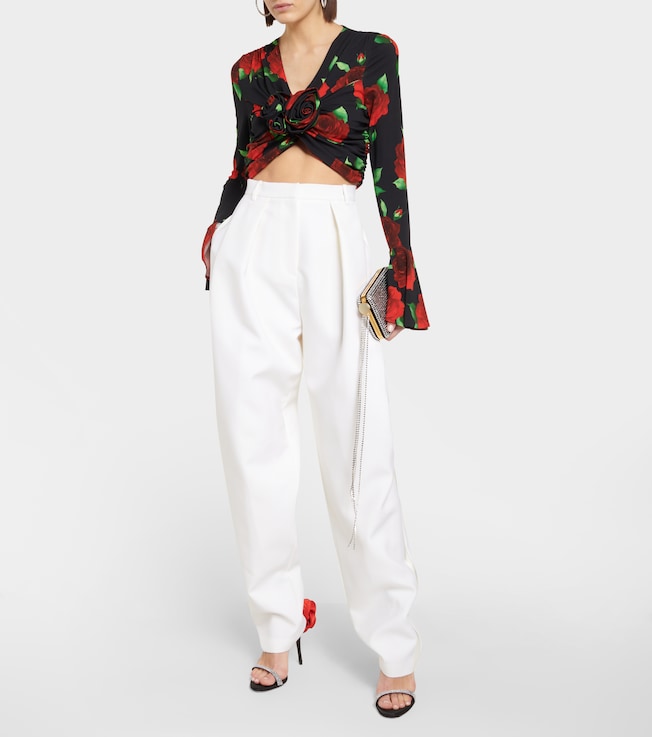 Magda Butrym Silk and wool tapered pants