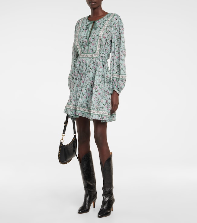 Marant Étoile Floral cotton minidress