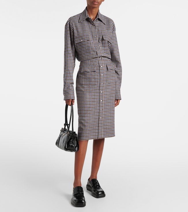 Prada Checked wool shirt