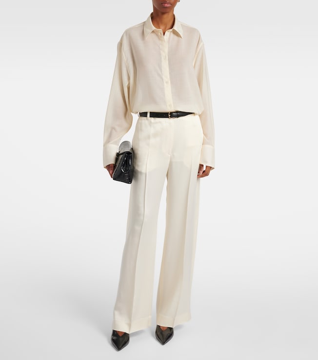 TOTEME Sheer wool shirt