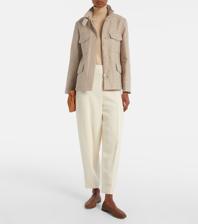 Loro Piana Traveller Mini linen and cotton jacket
