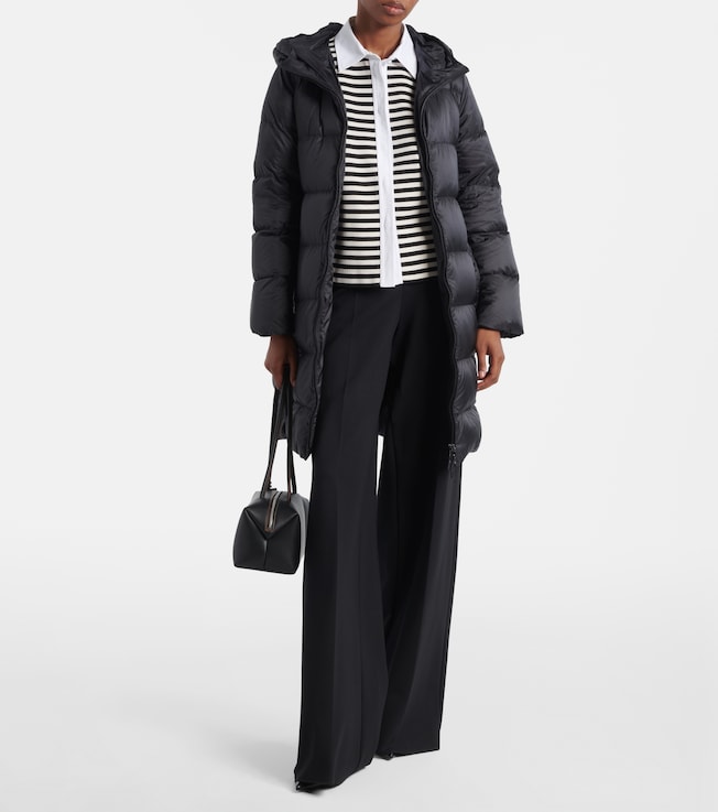 Max Mara Belted quilted down coat