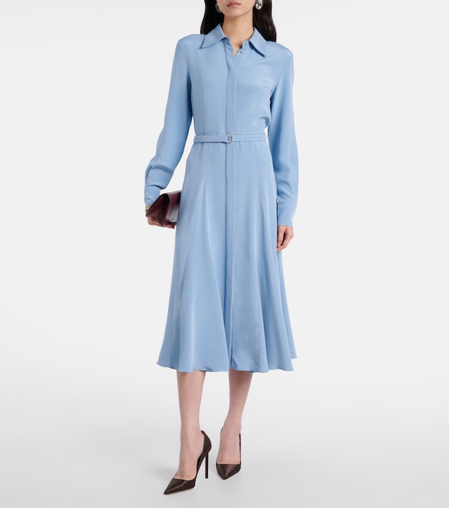 Emilia Wickstead Riko belted silk midi dress