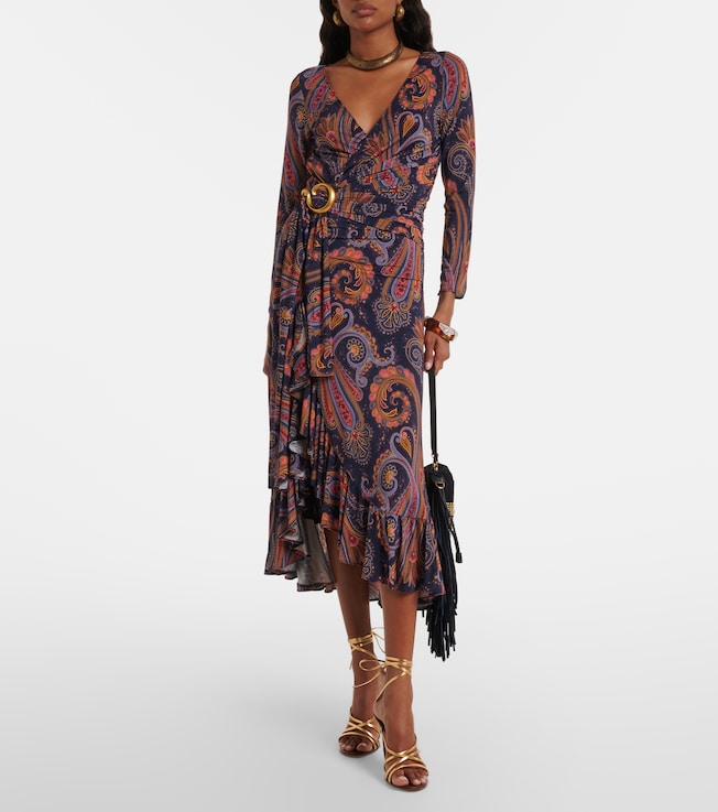 Etro Paisley wrap dress