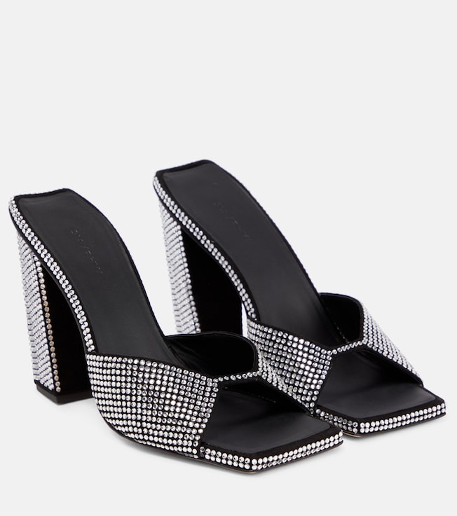 Gia Borghini Gia/Rhw Rosie 14 embellished suede mules
