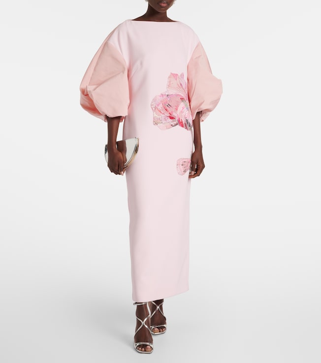 Safiyaa Embroidered midi dress