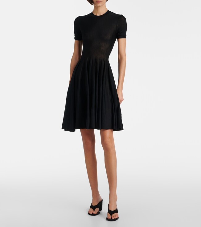 Alaïa Skater wool minidress