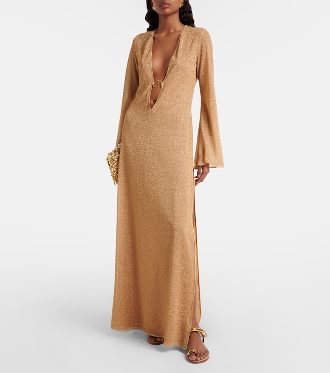 Oséree Lamé maxi dress