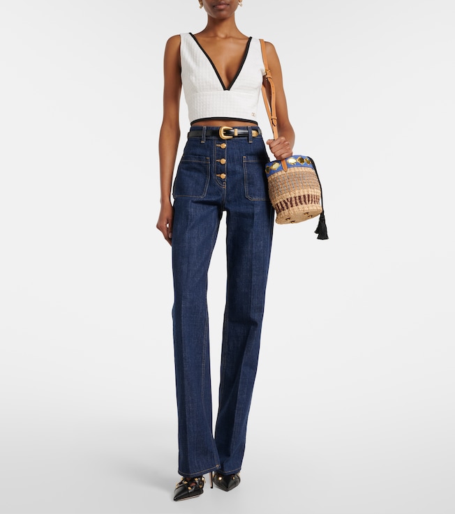 Valentino High-rise flared jeans