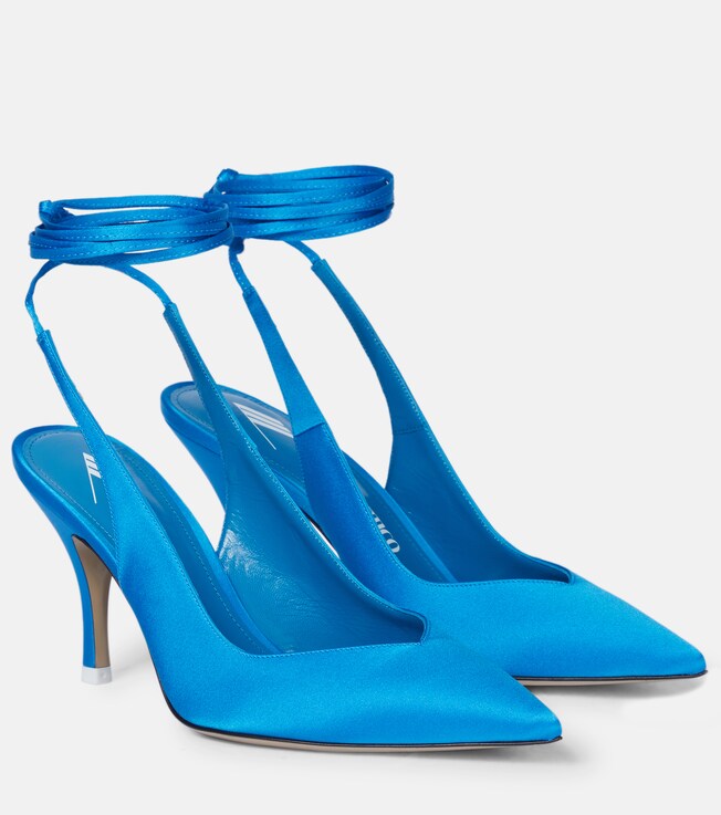 THE ATTICO Venus 85 satin pumps