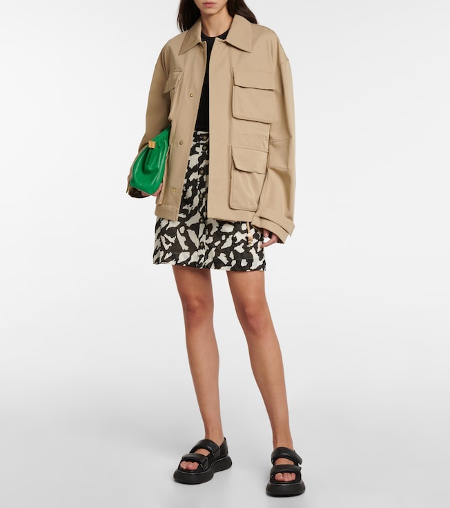 Nanushka Lycka printed cotton miniskirt