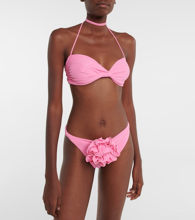Magda Butrym Twist-detail halterneck bikini top