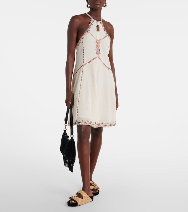 Isabel Marant Sammy cotton-blend minidress
