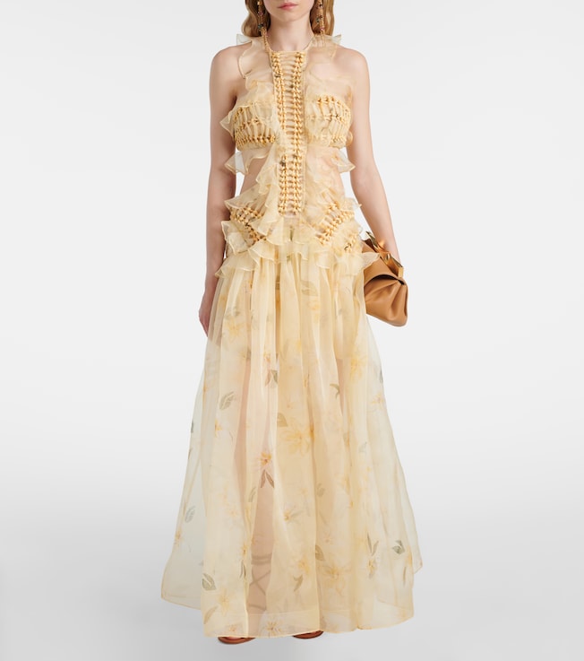 Zimmermann Balance ruffled silk organza maxi dress